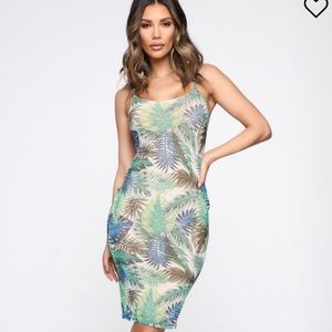 Fashion nova tropical dress, wore once